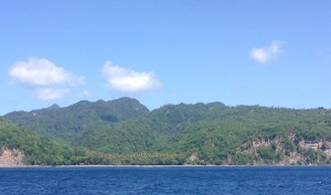 Western coast of St. Lucia, near Anse Cochon.