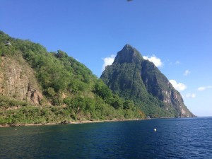The Pitons, St. Lucia.
