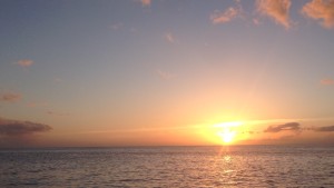 Moments before the big, green moment.