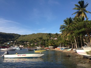 Fishing boats in Admiralty Bay, Bequia.