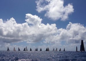 The big sail on the right is not any closer than the others. It’s just bigger. A lot bigger.